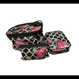 Set of Three Makeup Bags